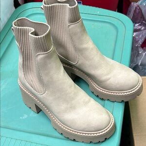 Madden Girl Beige Ankle Boots